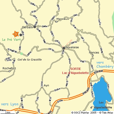 chambres d'hte pr vert gerbaix aiguebelette savoie